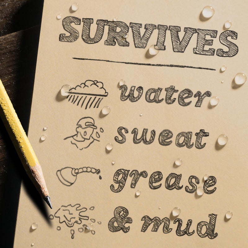 Rite in the Rain Weatherproof Hard Cover Notebook, 4.25" x 6.75", Tan Cover, Universal Pattern (No. 970TF-M) - Image 3